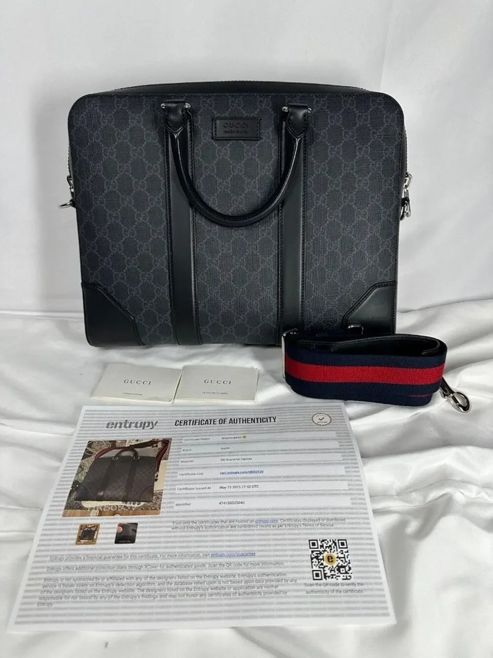 Gucci GG Supreme Monogram Briefcase SPB- ID: 349020